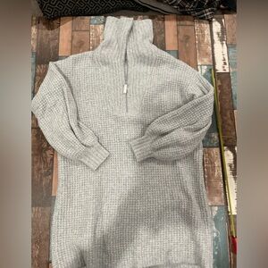 Up west long sleeve sweater dress cozy minimalist size small